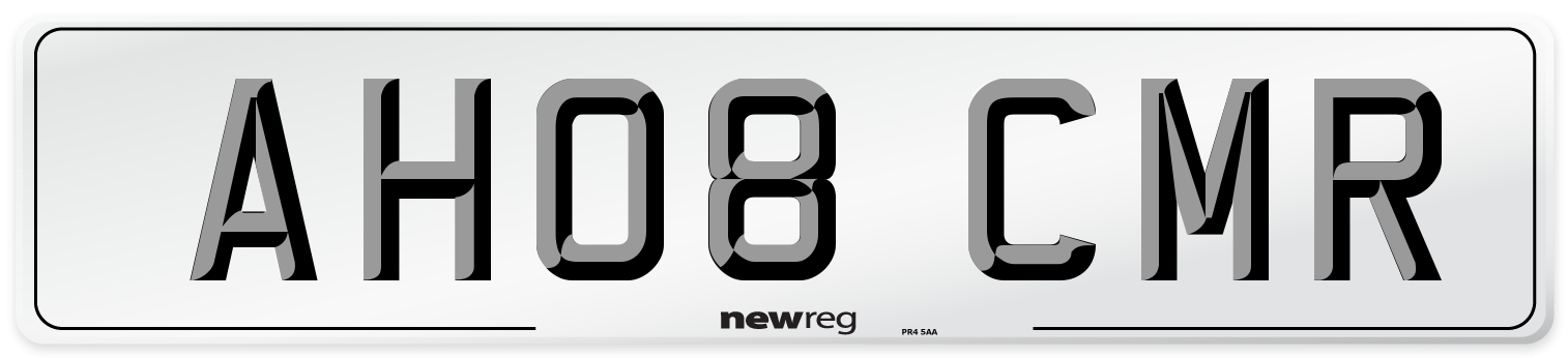 AH08 CMR Number Plate from New Reg